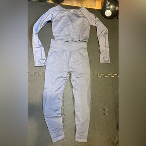 SHEIN Nevy Blue Two-Piece Activewear Set